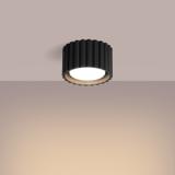 SOLLUX Plafon AURA 1 czarny Gx53 ; SL.1787