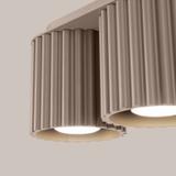 SOLLUX Plafon AURA 2 taupe GU10 ; SL.1815
