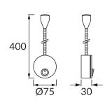 Oprawa dekoracyjna POWER LED NINA LED 3W SILVER 4000K 03740 IDEUS