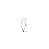 Lampa LED VALUE Classic B60 non-dim plastik 7W 827 E14