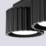 SOLLUX Plafon AURA 2 czarny Gx53 ; SL.1788