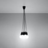 Sollux Lampa wisząca DIEGO 5 czarna SL.0574