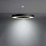 Sollux Żyrandol SATURNO SLIM 90 czarny SL.0798