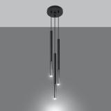 Lampa wisząca MOZAICA 3P czarny/chrom