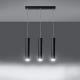 Sollux Lampa wisząca LAGOS 3L czarny SL.0329