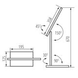 Lampka szkolna LED na biurko stołowa regulowana 7,3W USB biała 35781 KANLUX