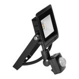 ALLED 10W Naświetlacz LED z PIR, 850lm, IP44, 4000K, Alu+szkło FL/R-9 ORNO