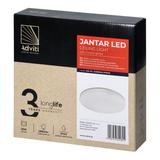 JANTAR plafon LED 18W z mikrofalowym czujnikiem ruchu, 1880 lm, 4000K, klosz PC, IP54 AD-PL-6468WLPMM4 ORNO