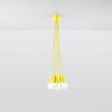 Sollux Lampa wisząca DIEGO 5 żółta SL.0580