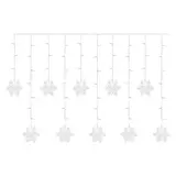 Dekoracje - 60 LED sople śnieżynki 135x50 cm zimna biel, IP20 DCGW13 EMOS