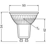 Żarówka LED x10 PAR16 Reflektor GU10 4.3W = 50W 350lm 2700K Ciepła 36° BASE Osram
