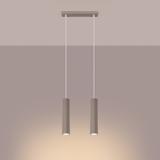 SOLLUX Lampa wisząca KARBON 2 taupe ; SL.1773