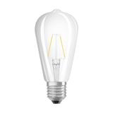 Lampa LED, klasyczny kształt bańki Edison 3W 827 230V szkło przezroczyste E27