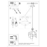 Sollux Lampa wisząca TULIP czarny SL.0667