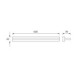 Oprawa dekoracyjna SMD LED REGAL LED 9W CHROME 4000K 00008 IDEUS