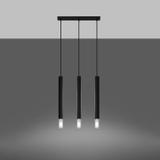 Sollux Lampa wisząca WEZYR 3 czarna