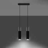 Lampa wisząca BORGIO 2 czarny