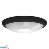 Plafoniera LED KANLO czarna 8W IP54 4000K 580lm owalna C45-KAN-08-BL-4K BEMKO