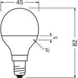 Żarówka LED x2 P45 Kulka E14 4.9W = 40W 470lm 2700K Ciepła 200° VALUE CLASSIC Osram