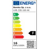 Plafoniera LED 16W 4000K 960 lm okrągła IP40 PMMA+AL. C31-LHR-330-160-4K BEMKO