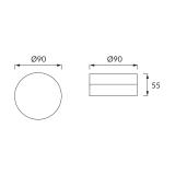 ROBIN LED C 6W 4000K 03085 IDEUS