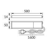 Podszafkowa oprawa LED 10W 4000K Tamara 03795 IDEUS