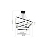 lampa wisząca LED Nero 140W 9800lm 4000K ML083 Milagro