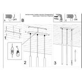 Sollux Lampa wisząca PASTELO 3L drewno SL.1267