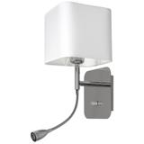 kinkiet Napoli E27 + LED 1W 90lm 4000K biały/chrom ML63600 Milagro