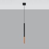 Lampa wisząca MOZAICA 1 czarny/miedź