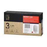 NEFRYT LED 15W, oprawa ogrodowa z czujnikiem ruchu, 1100lm, IP54, 4000K, biała AD-OP-6147WLPMR4 ORNO