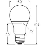 Żarówka LED x2 A60 E27 8W = 60W 806lm 3000K Ciepła 180° VALUE CLASSIC Osram