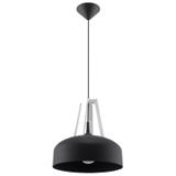 Sollux Lampa wisząca CASCO czarna/biała SL.0389