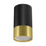 Oprawa sufitowa PUZON DWL GU10 BLACK/GOLDEN 04274 IDEUS