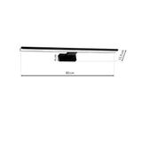 kinkiet łazienkowy nad lustro LED Shine 15W 1050lm 4000K czarny ML6336 Milagro