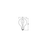Lampa LED Vintage 1906 SMOKE 95 3,4W/818 E27