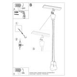 Sollux Lampa wisząca DIEGO 3 pomarańczowy SL.0585