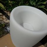 Nowodvorski lampa stojąca zewnętrzna (świecąca donica) Flowerpot S E27 biała 41cm 9711