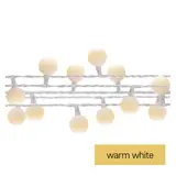 Lampki choinkowe kulki duże 40 LED 4m ciepła biel timer IP44 biały przewód D5AW01 EMOS