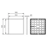 Panel LED natynkowy Ledinaire SM065C 34 W 4100lm IP20/40 4000K barwa neutralna 41S/ 840 PSU W60L60 O 9,11402E+11 PHILIPS