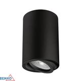 Oprawa nasufitowa punktowa ULTER regulowana fi70 GU10 max.1x50W czarna C23-DLU-AR-GU10-150-BL BEMKO