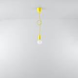 Sollux Lampa wisząca DIEGO 1 żółta SL.0578