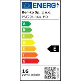 PLAFONIERA LED KATIA 16W 4000K 1300LM IP66 CZ. MIKR. Z FUNKCJĄ PÓŁCIENIA C36-PSF706-164-MD BEMKO