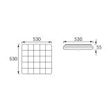 Plafoniera SMD LED SPARTA LED D 48W 4000K 03640 IDEUS