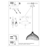Sollux Lampa wisząca UMB czarny SL.0665