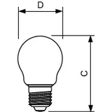 Żarówka LED Kulka 2W=25W 250lm / 2700K barwa ciepła LEDLuster 2-25W P45 E27 827 9,29001E+11 PHILIPS