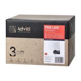 TOS LED 30W naświetlacz ogrodowy z PIR, 2200lm, IP65, 4000K, PC, czarny AD-NL-6148BLR4 ORNO