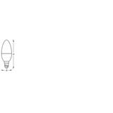 Lampa LED SMARTWIFI B40 4,9W/827230VDIMFRE144X3 LEDV
