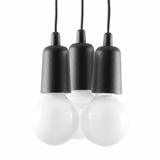 Sollux Lampa wisząca DIEGO 3 czarna SL.0573