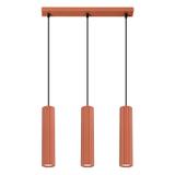 Sollux Lampa wisząca KARBON 3L ochra czerwona SL.1632